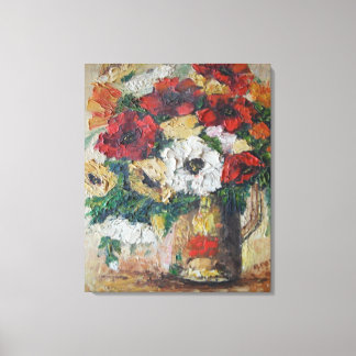 Kanvastryck Ann Hayes målning Flower Mix