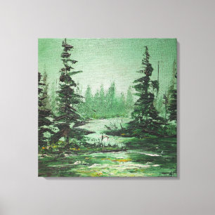 kanvastryck Ann Hayes Painting Grönt Forest