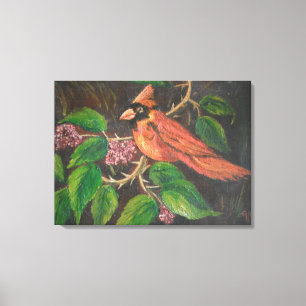Kanvastryck Ann Hayes Painting Kardinal