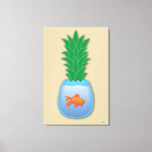 Kanvastryck av ananas