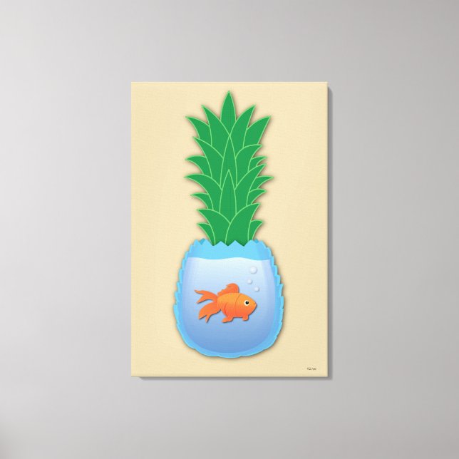 Kanvastryck av ananas (Framsida)