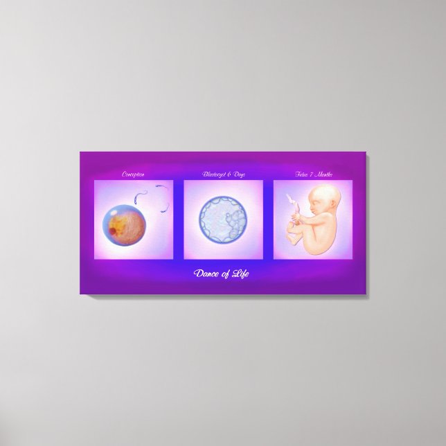 Kanvastryck av livets Gravid konst (Framsida)