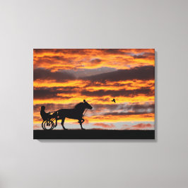 Kanvastryck av standardrastrotting Racehorse