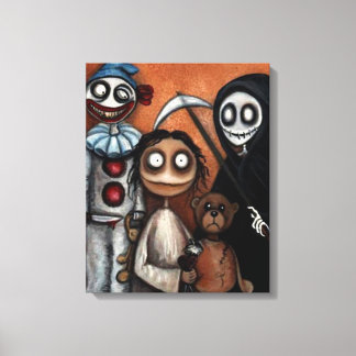 Kanvastryck av vismisk Mörk, Creepy Art