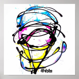 Kanvastryck Cake-design Poster