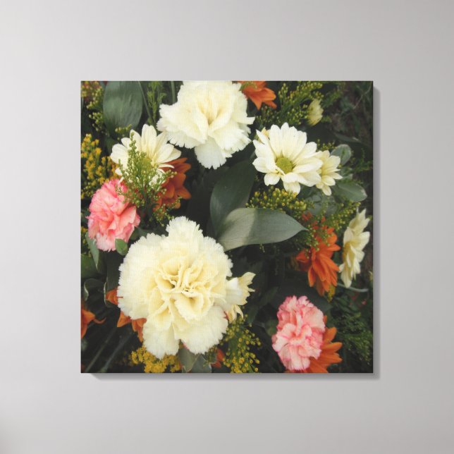 Kanvastryck Carnation Bouquet (Framsida)