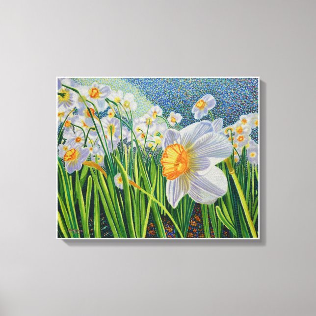 Kanvastryck - Dancing Daffodils (Framsida)