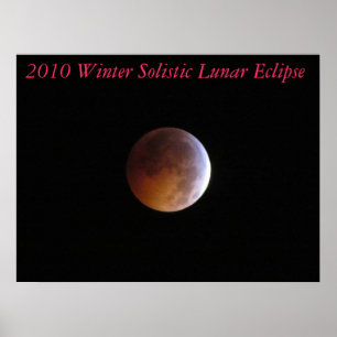 Kanvastryck för 2010 vinter Solistic Lunar Poster