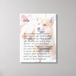 kanvastryck för dikt av personlig fotomatta