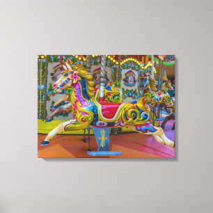 Kanvastryck för karusellhäst