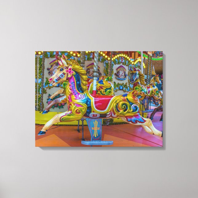 Kanvastryck för karusellhäst (Framsida)