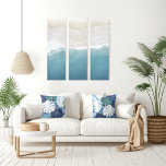 Kanvastryck för markeringspanel 3<br><div class="desc">Aerialpersika Painting 3 Panel Print with aqua blues and sany white färg of a vackra tropical sea and sand. Kuststranddekoration med kristallklar skal av vatten och havsskum av akvariabläder och sandiga neutralter. Denna moderna kustkonst är en biet av snyggtens stranddekoration, tropisk väggkonst, kustdekoration, för alla kusthem, strandstugor och havsbottnar. Copyright...</div>