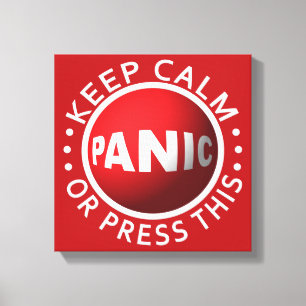 Kanvastryck för Panic-knapp