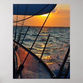 Kanvastryck för segling av Väster Poster