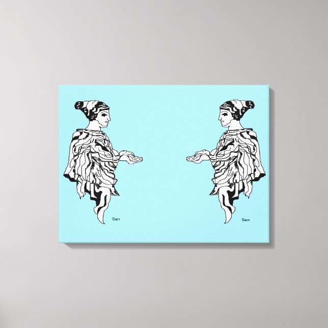 Kanvastryck: Grekisk skulpturstatus Canvastryck (Framsida)