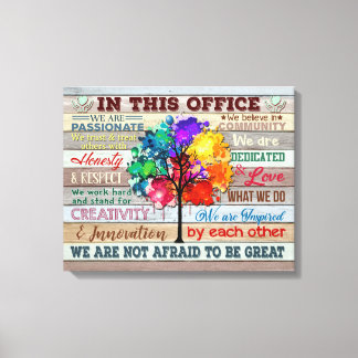 Kanvastryck i det här kontoret