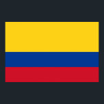 Kanvastryck med Flagga Colombia Poster<br><div class="desc">Ett stort Kanvastryck med Flagga Colombia. Den här produkten har sitt anpassade.</div>