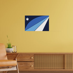 Kanvastryck med Flagga Columbia, South Carolina Poster