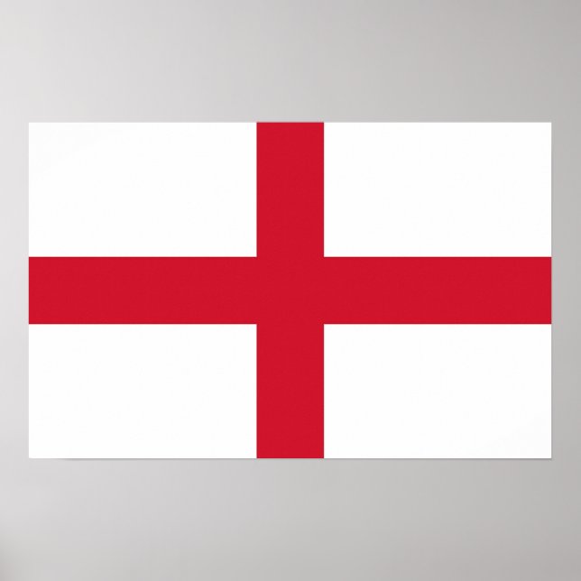 Kanvastryck med Flagga England Poster (Framsidan)