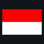 Kanvastryck med Flagga Indonesien Poster<br><div class="desc">Fira Indonesiens stolta arv med detta fantastiska kanvastryck som har Indonesiens djärva och symboliska flagga. Detta högkvalitativa kanvastryck visar det ikoniska röda och vita färgen i Indonesiens flagga, som vackert sträcktes över ett hållbart ram för ett rent, modernt utseende. Arbetsytans material förstärker färg och skapar det som en perfekt för...</div>