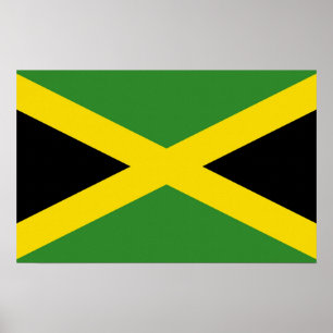 Kanvastryck med Flagga Jamaica Poster