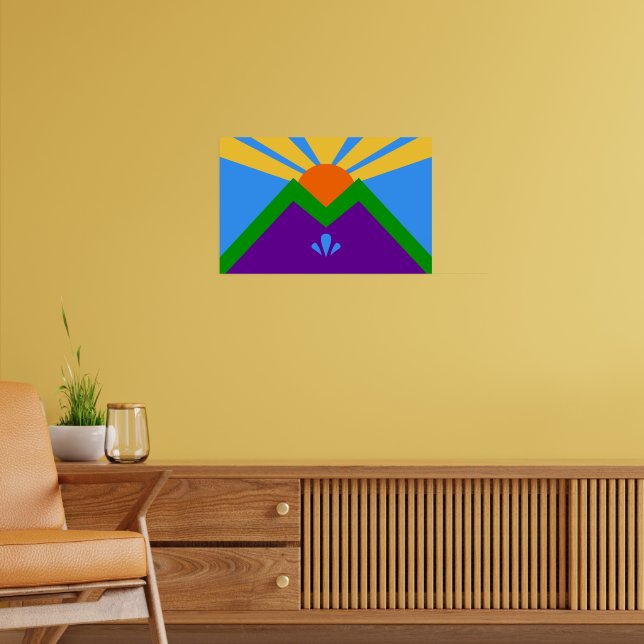 Kanvastryck med Flagga Manitou Vår Poster (Vardagsrum 2)