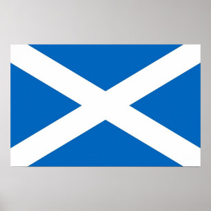 Kanvastryck med Flagga Skottland Poster