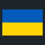 Kanvastryck med Flagga Ukraina Poster<br><div class="desc">Ett stort Kanvastryck med Flagga Ukraina. Den här produkten har sitt anpassade.</div>