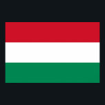 Kanvastryck med Flagga Ungern Poster<br><div class="desc">Ett stort Kanvastryck med Flagga Ungern. Den här produkten har sitt anpassade.</div>