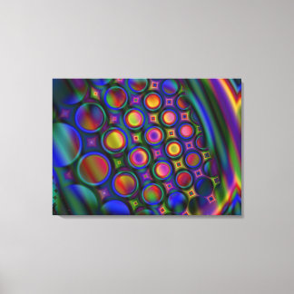 Kanvastryck med olika bubbelkammare