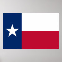 Kanvastryck med Texas Flagga, USA