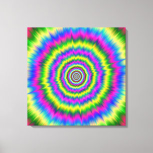 Kanvastryck Neon Explosion