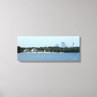 Kanvastryck: Sjö Harriet & Minneapolis Skyline_ Canvastryck