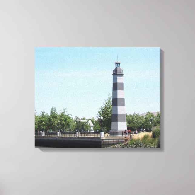 Kanvastryck - Suisun Harbour Lighthouse (hrz) (Framsida)