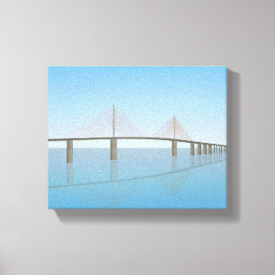 Kanvastryck: Sunshine Skyway Bridge Canvastryck