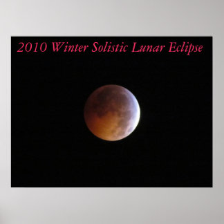 kanvastrycket 2010 Vinter Solistic Lunar eclipse Poster
