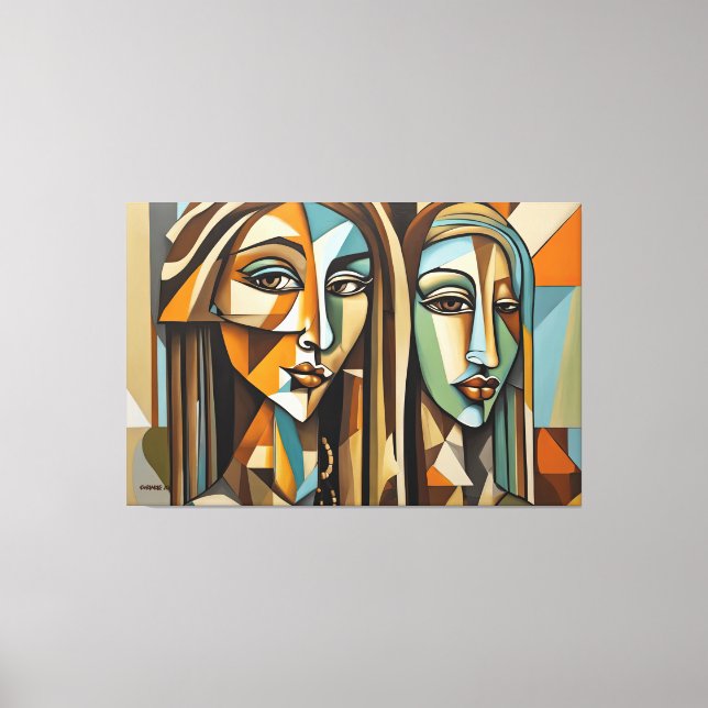 KANVASTRYCKET ABSTR_25-081 Abstrakt Art Canvastryck (Framsida)