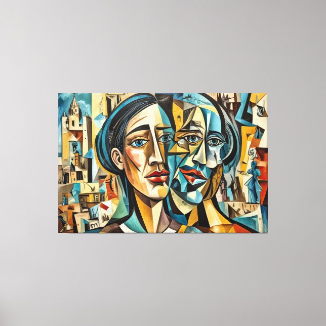 KANVASTRYCKET ABSTR_25-097 Abstrakt Art Canvastryck (Framsida)