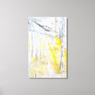 kanvastrycket "Abstraction" Grått och Gult Art Canvastryck