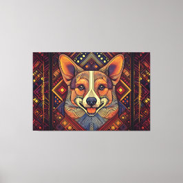 kanvastrycket abstrakt art canvastryck