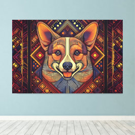 kanvastrycket abstrakt art canvastryck