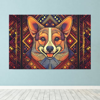 kanvastrycket abstrakt art canvastryck