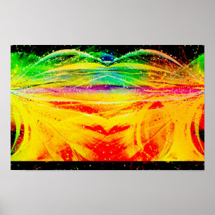 Kanvastrycket abstrakt Astronomisk spider Poster