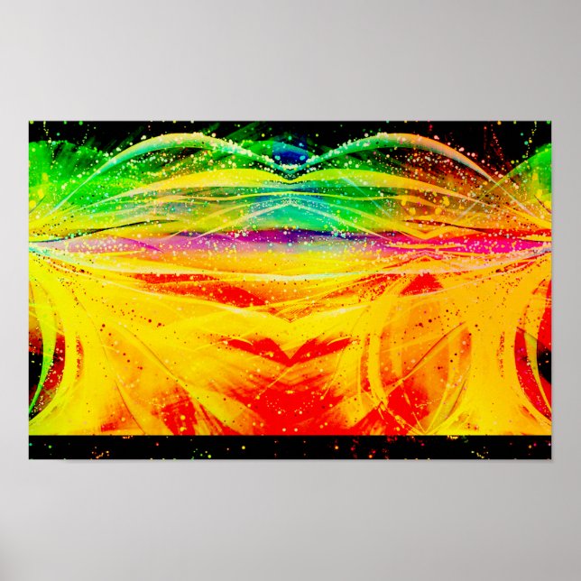 Kanvastrycket abstrakt Astronomisk spider Poster (Framsidan)