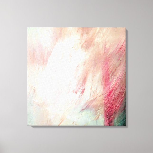Kanvastrycket Abstrakt för penseldrag Canvastryck (Framsida)