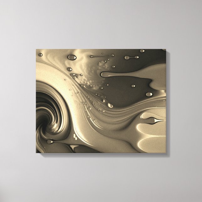 Kanvastrycket abstrakt Paint Drip Art Canvastryck (Framsida)