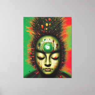 Kanvastrycket abstrakt Zen Canvastryck