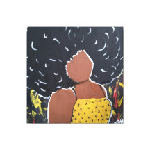 Kanvastrycket African American dam Rhonda Patton