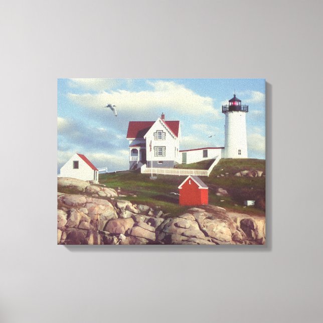 Kanvastrycket Alan Giana "Nubble Light" Canvastryck (Framsida)