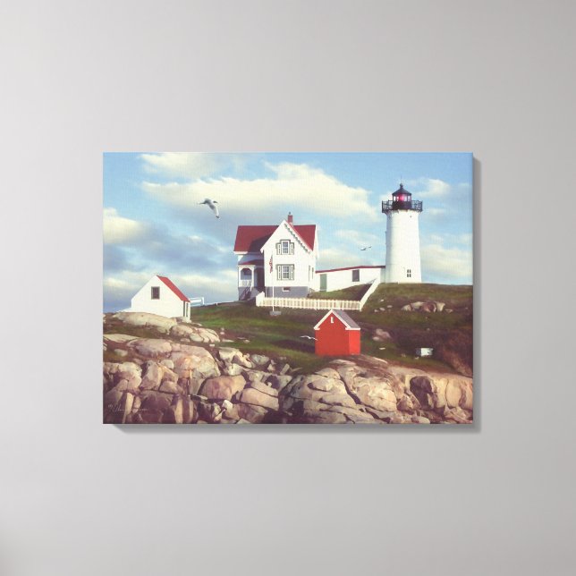 Kanvastrycket Alan Giana "Nubble Light" Canvastryck (Framsida)